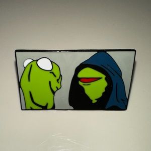 Evil Kermit Meme Enamel Pin
